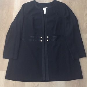 Perceptions, Irene B Black Blazer/Jacket, Size 14